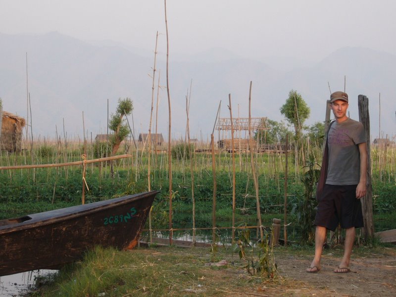 Travel - Myanmar - Inle Lake - Second Boat Trip - The Drivers Village - Drivers Family House and Fields